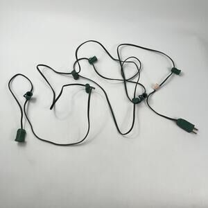 Vintage 7 Socket Replacement Cord for Bubble Lights 12ft Green NO LIQUID